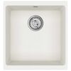 vidaXL Umivaonik Bijelo 430 x 460 mm 80% kvarc i 20% smola