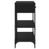 vidaXL Konzolna stolica Crni hrast 100 x 34,5 x 75 cm boja drva