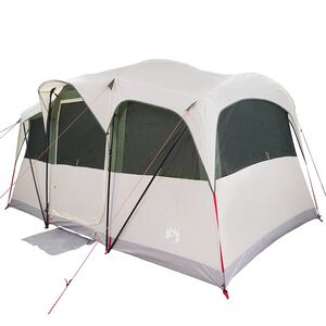 vidaXL Obiteljski &scaron;ator s krovom Bijela i zelena 435 x 255 x 216 cm