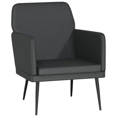 vidaXL Fotelja crna 61 x 78 x 80 cm od umjetne kože