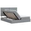 vidaXL Krevet s od storage s pohranom Svjetlosiva 180 x 200 cm Tkanina