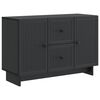 vidaXL Kreveta s ladicama Crna 89 x 34,5 x 60 cm Konstruirano drvo