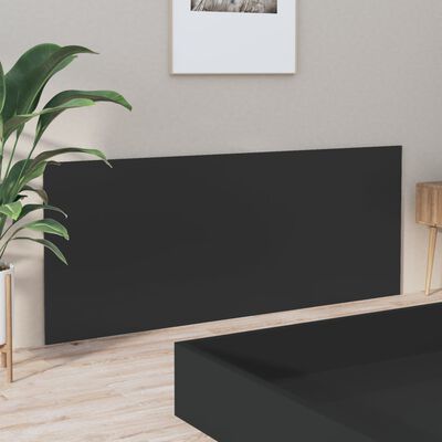 vidaXL Uzglavlje za krevet crno 200x1,5x80 cm od konstruiranog drva