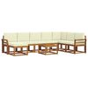 vidaXL Set vanjskih sofa 9 kom. Prirodna i krem