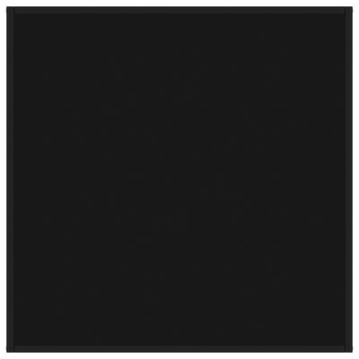 vidaXL Stolić za kavu crni s crnim staklom 90 x 90 x 50 cm