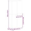 vidaXL Ormar za cipele Bijelo 80 x 35.5 x 180 cm Konstruirano drvo