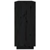 vidaXL Komoda crna 120 x 35 x 80 cm od masivne borovine