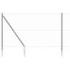 vidaXL Stup za ogradu Siva 25 x 1,5 m (mreža 50 mm) Čelik