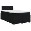 vidaXL Boxspring krevet s madracem Crna 120 x 200 cm Tkanina