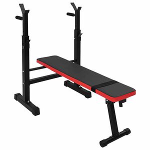 VidaXL Klupa za težine Crna 126.5 x 67 x 111 cm