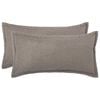 vidaXL Presvlaka za jastuk 2 pcs HOUTEN Svjetlosiva 40 x 70 cm Boucl&eacute;