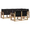 vidaXL Set vanjskih sofa 7 kom. Bijela i crna
