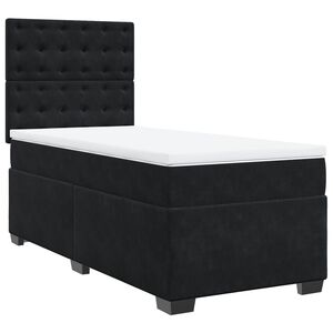 vidaXL Box spring krevet s madracem crni 80 x 200 cm bar&scaron;unasti