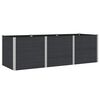 vidaXL Povi&scaron;ena vrtna gredica Crna 300 x 100 x 91 cm WPC i aluminij