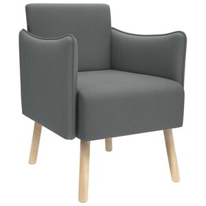 vidaXL Naglasna stolica Tamnosiva Tkanina