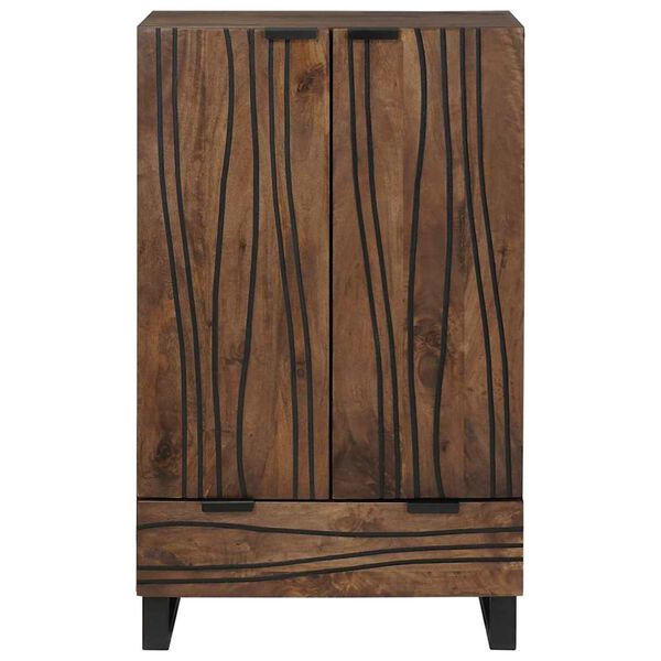 vidaXL Highboard s ladicama Smeđa 60 x 33 x 100 cm masivno drvo manga