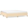 vidaXL Okvir za krevet bez madraca krem 200x200 cm od tkanine