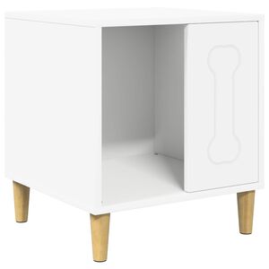 vidaXL Kućica za pse Bijelo 44 x 42 x 49 cm Konstruirano drvo