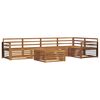 vidaXL Set vanjskih sofa 6 kom. Prirodna