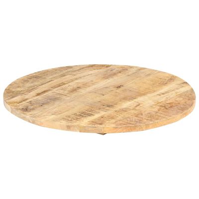 vidaXL Stolna ploča od masivnog drva manga okrugla 25 - 27 mm 50 cm