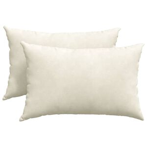 vidaXL Jastučići za sofu 2 pcs Krema 60 x 40 cm Kordura tekstil