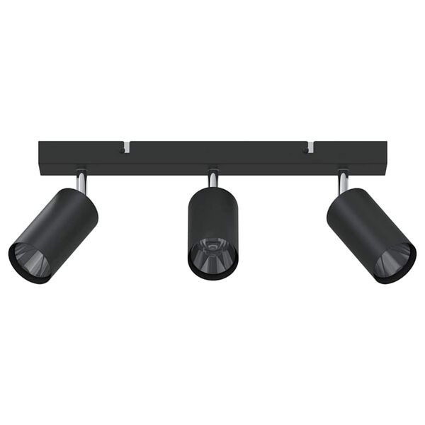 vidaXL Stropni reflektor Crna 38 x 5.5 x 16.5 cm Čelik