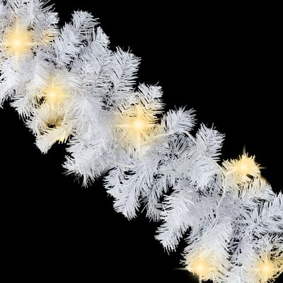 vidaXL Božićna girlanda s LED svjetlima 10 m bijela