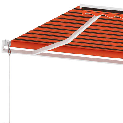 vidaXL Samostojeća automatska tenda 300 x 250 cm narančasto-smeđa