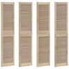 vidaXL Ormarna vrata s vratima 4 kom. Prirodna 170 x 2,1 x 39,5 cm