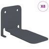 vidaXL Lebdeća polica s policom Zidne 8 pcs Antracit 6 x 10,8 x 6,6 cm