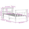 vidaXL Okvir kreveta bez madraca 75 x 190 cm od masivne borovine