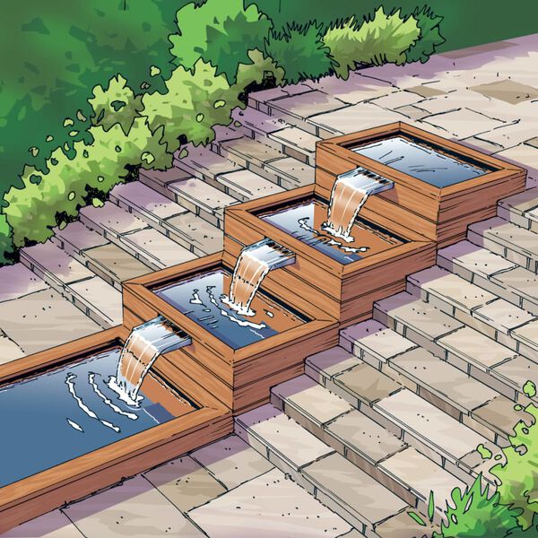 Ubbink Brisbane 30 lopatica za vodopad za ribnjak nehrđajući čelik