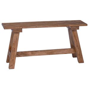 vidaXL klupa Prirodna 92 x 23,5 x 45,5 cm Čvrsto mahagonijevo drvo