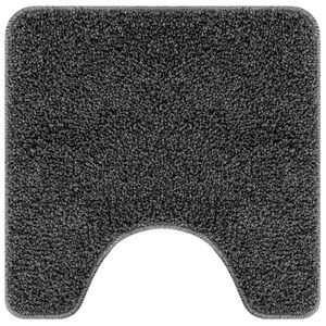 vidaXL Prostirka protiv klizanja s izrezom za WC Tamno siva 50 x 50 cm