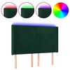 vidaXL LED uzglavlje tamnozeleno 147x16x118/128 cm bar&scaron;unasto
