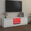 vidaXL TV ormarić s LED svjetlima bijeli 120 x 30 x 36 cm