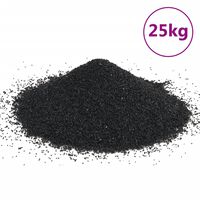 vidaXL Pijesak za akvarij 25 kg crni 0,2 - 2 mm