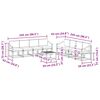 vidaXL Set vanjskih sofa 9 pcs Prirodna i antracit Čvrsto drvo akacije