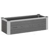 vidaXL Povi&scaron;ena vrtna gredica Siva 75 x 30 x 22 cm WPC i aluminij