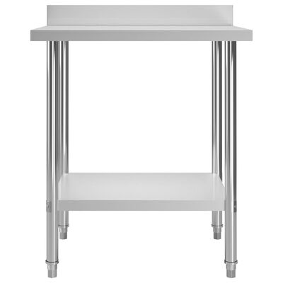 vidaXL Kuhinjski radni stol 80 x 60 x 93 cm od nehrđajućeg čelika