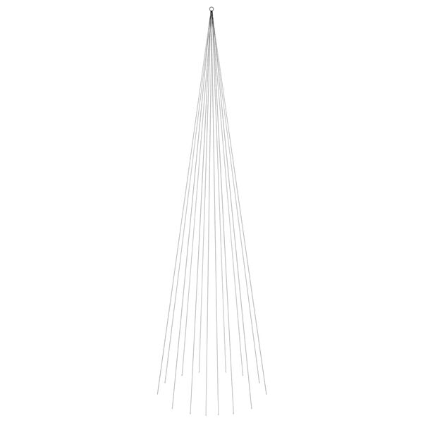 vidaXL Božićno drvce na stijegu 1134 LED žarulje plave 800 cm