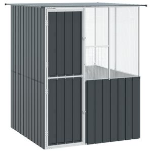 vidaXL Kavez za ptice Antracit 165 x 165 x 200 cm Cinkani čelik