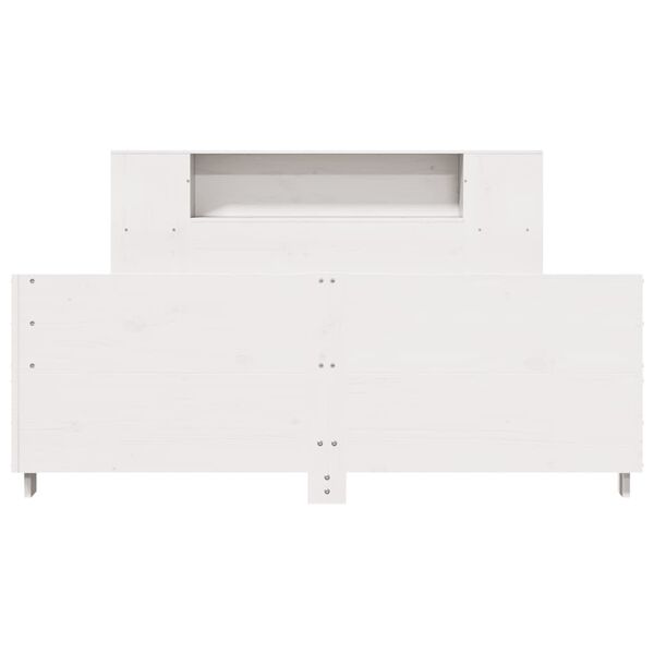 vidaXL Okvir kreveta bez madraca bijeli 160x200 cm od masivne borovine