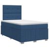 vidaXL Boxspring krevet s madracem Plava 120 x 190 cm Tkanina
