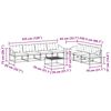 vidaXL Set vanjskih sofa s jastukom 8 pcs Prirodna i crna