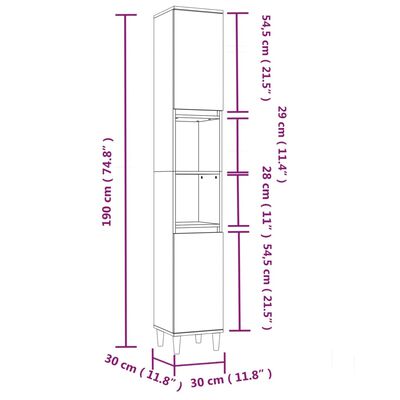 vidaXL 3-dijelni set kupaonskog namještaja bijeli konstruirano drvo