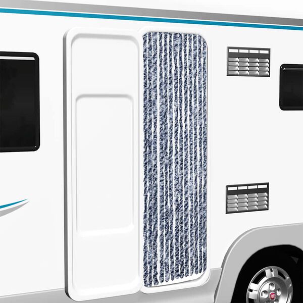 vidaXL Zastor protiv insekata plavo-bijeli 56 x 200 cm &scaron;enil