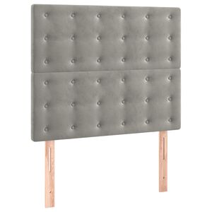 vidaXL Uzglavlje svijetlosivo 80x5x118/128 cm bar&scaron;unasto