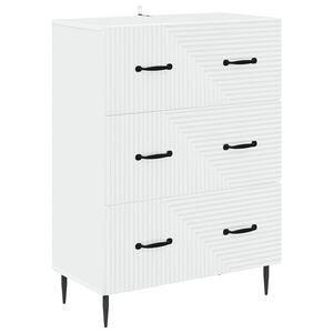 vidaXL Ormar s ladicama Bijela 66 x 34,5 x 89,5 cm Konstruirano drvo