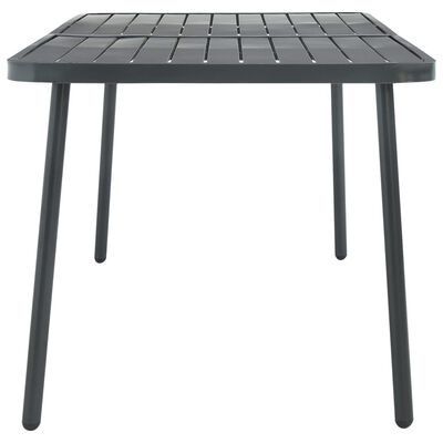vidaXL Vrtni stol tamnosivi 180 x 83 x 72 cm čelični